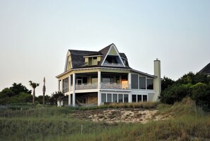 Exterior - NEWLY RENOVATED with 4 golf carts! Inescapable View is a magnificent estate overlooking South Beach (Bald Head Island)