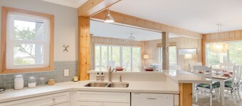 Serene Views Bald Head Island's stunning salt marsh is on display from this cozy three-bedroom