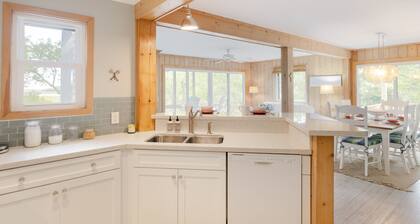 Serene Views Bald Head Island's stunning salt marsh is on display from this cozy three-bedroom