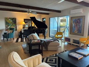 Smart TV, video games, books, music library