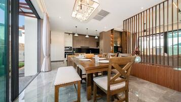 Luxury Villa, Pool View | Dining