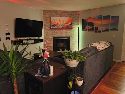 1 Bedroom stylish Condo in Beaverton with Retro games and room to entertain