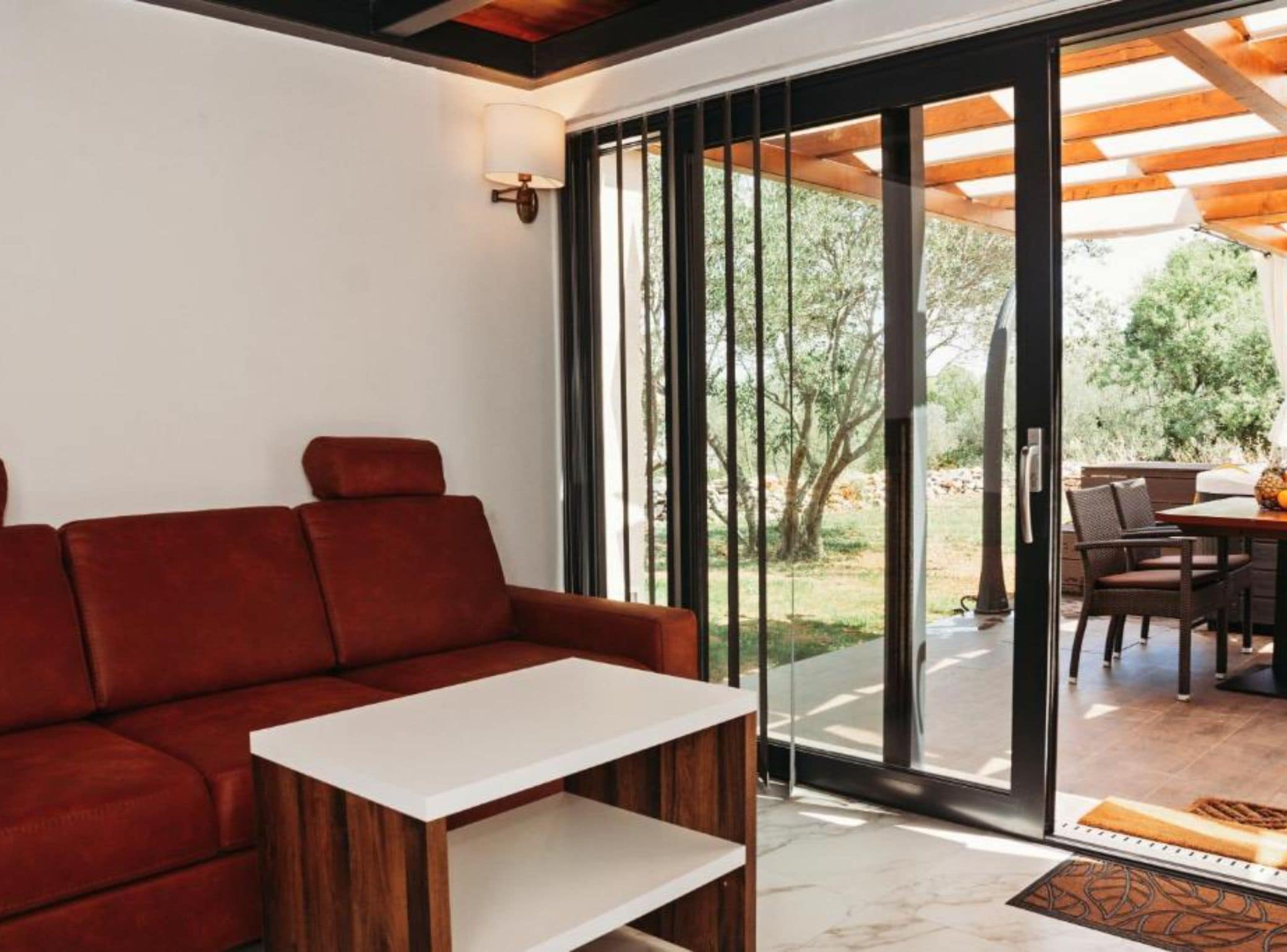 Maison (One Bedroom Holiday Home with Hot Tub) | Salle de séjour