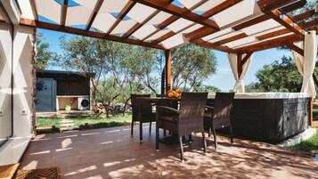 House (One Bedroom Holiday Home with Hot Tub) | Aerial view