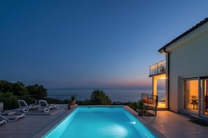 Family House, Multiple Bedrooms, 2 Bathrooms, Mountainside (Holiday Home Kvarner With Heated Pool) | Pool | Seasonal outdoor pool, a heated pool - Holiday Home Kvarner With Heated Pool (Opatija)