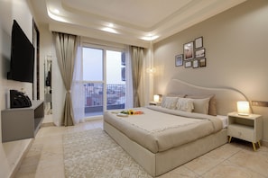 Desk, iron/ironing board, free WiFi - Bedchambers Serviced Apartments (Gurugram)