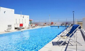 Outdoor pool, a heated pool - House in Leucate by the Mediterranean Beach (Leucate)