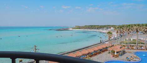 Deluxe Twin Room, Balcony, Beach View | Terrace/patio