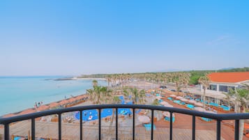 Standard-Einzelzimmer, Balkon, Strandblick | Terrasse/Patio