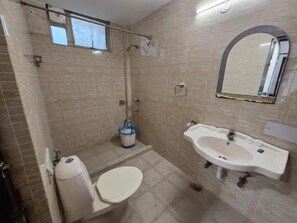 Deluxe Room | Bathroom | Shower, rainfall showerhead, free toiletries, towels