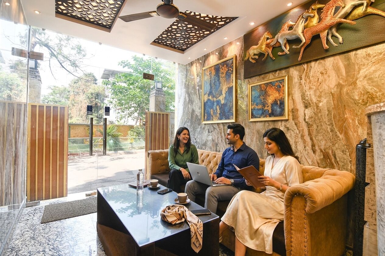 Lobby sitting area