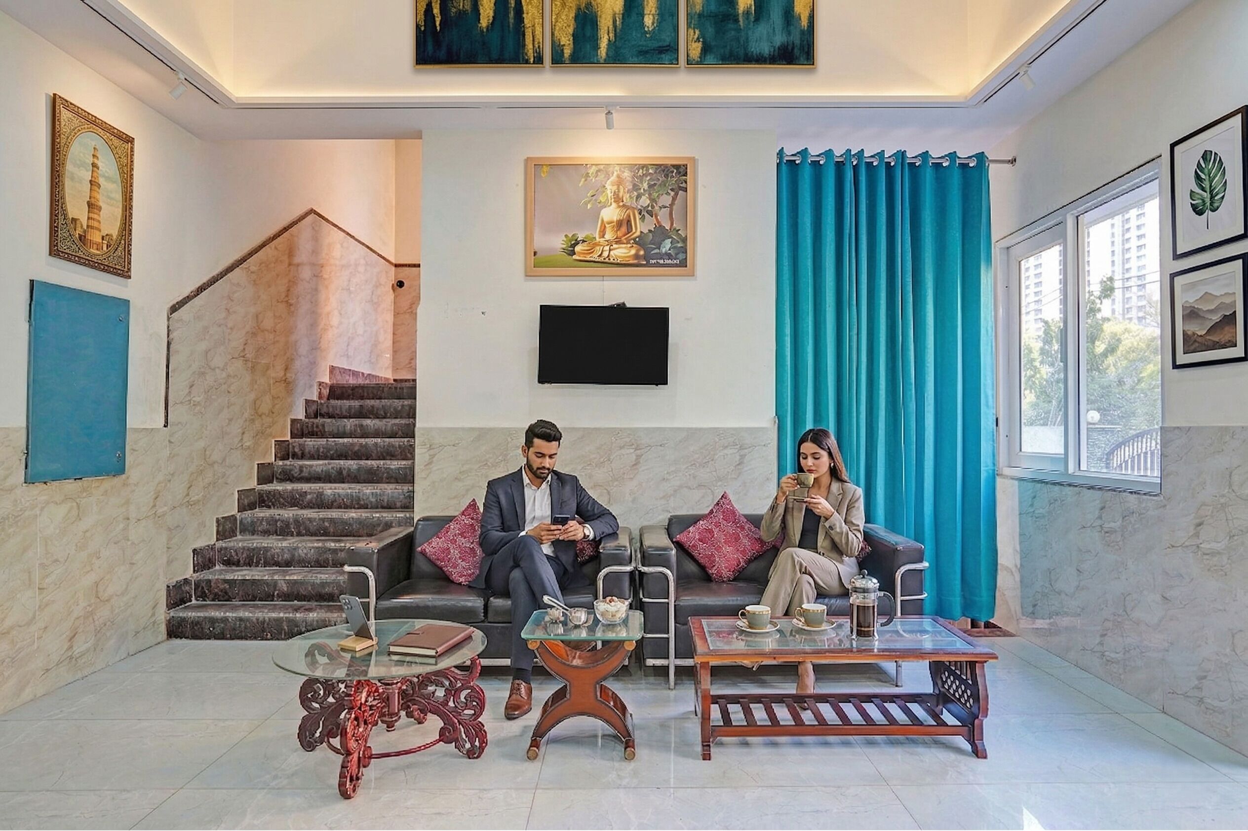 منطقة الجلوس في الردهة