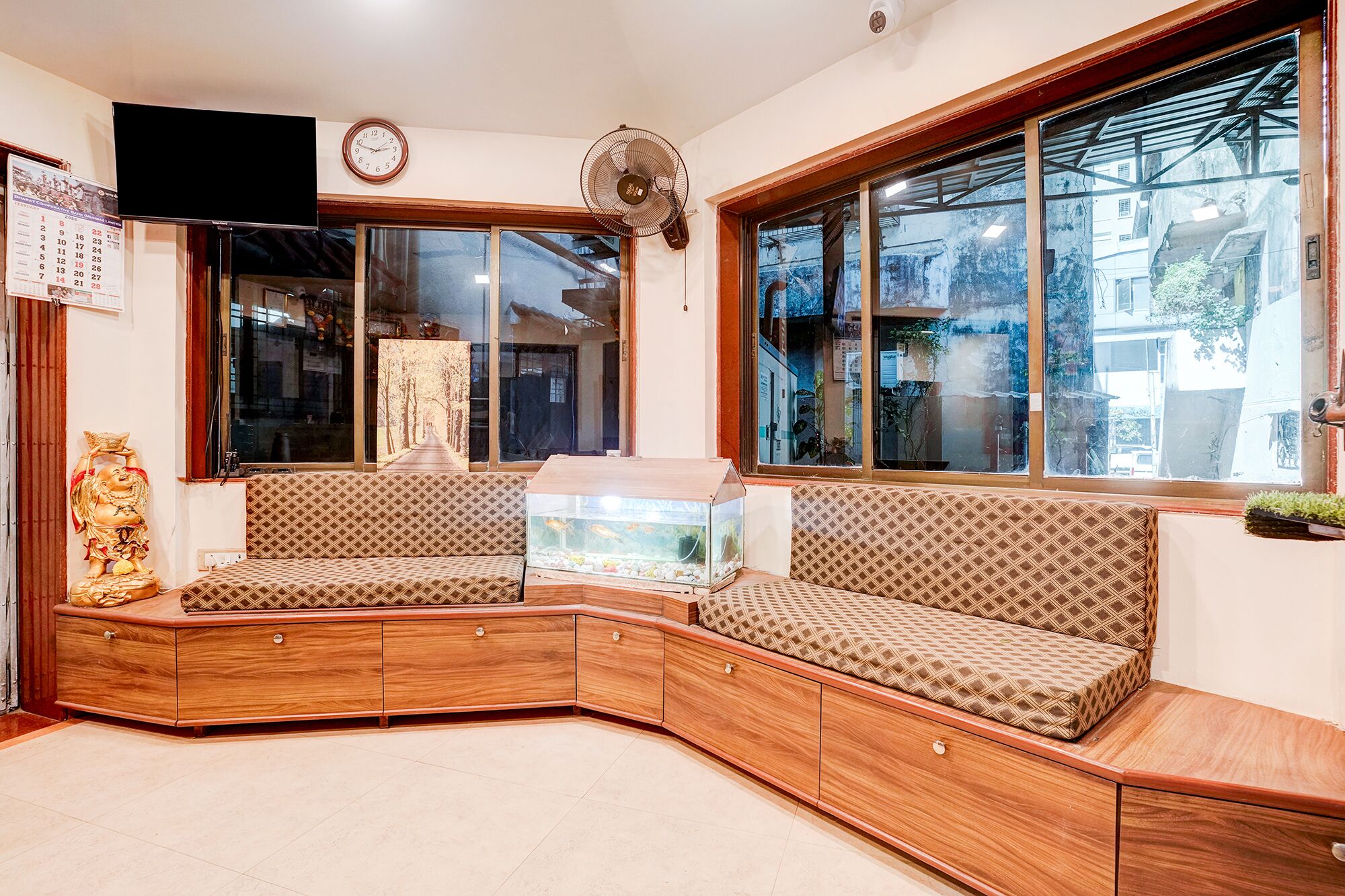 Sala de estar en el lobby