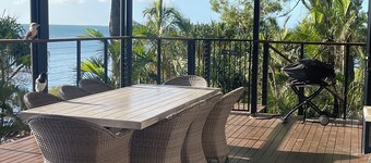 Waterfront house, bright and airy with gorgeous views of the sunset every night.