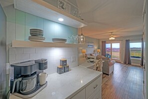 Fridge, microwave, oven, stovetop - Port A Condo + Easy Beach Access + Pool + Tennis, Pickeball and Basketball Court (Port Aransas)