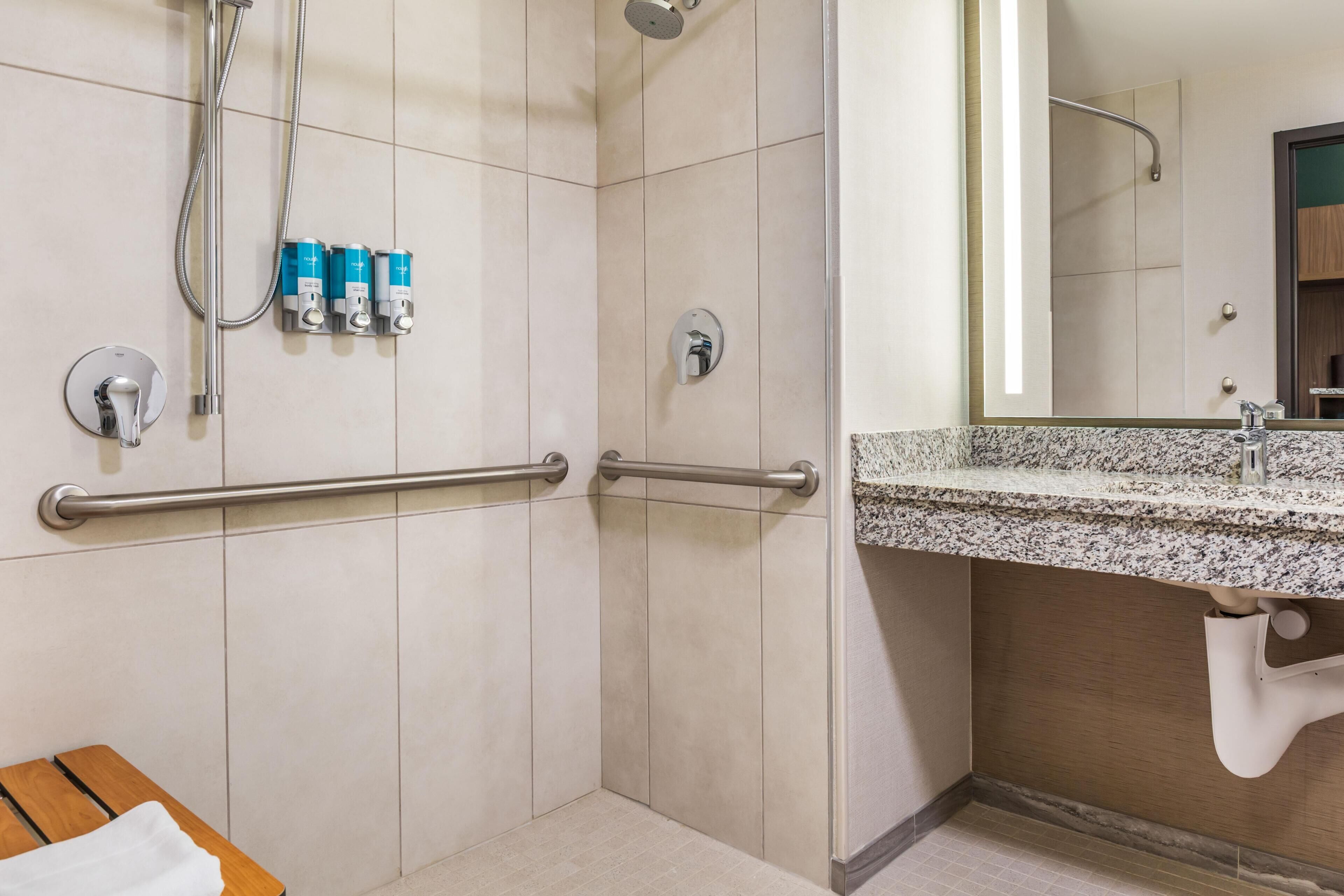Hair dryer, towels