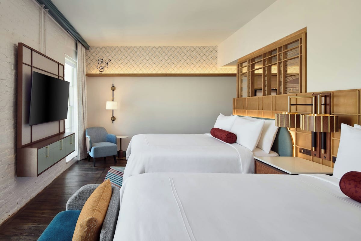 Room, 2 Queen Beds | In-room safe, desk, travel crib, WiFi (free)