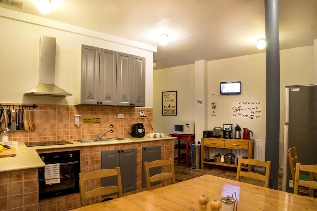 Shared fridge, microwave