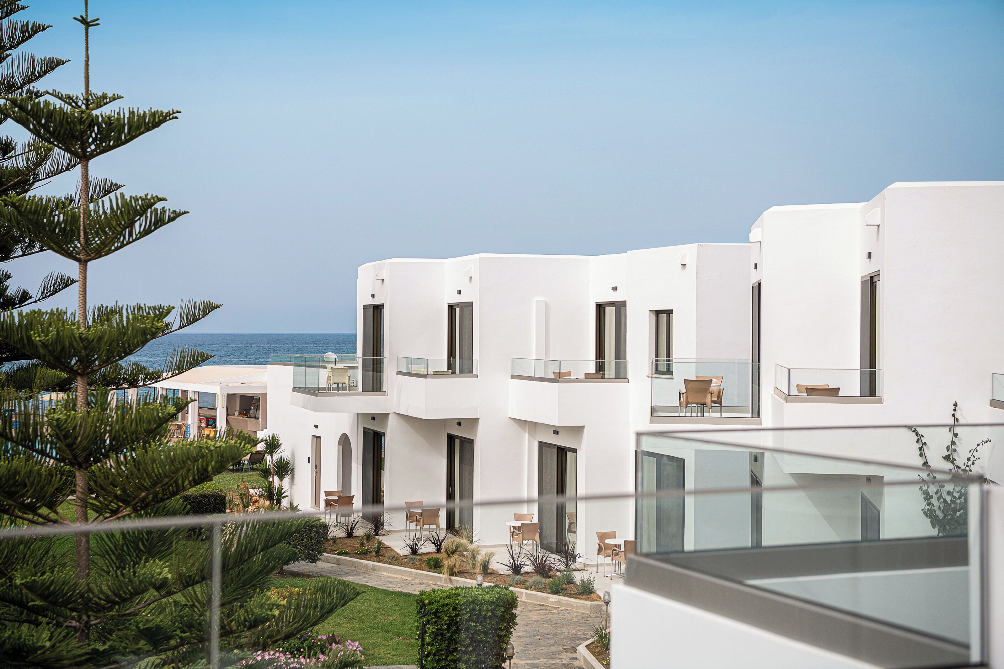 Superior Double or Twin Room, Balcony, Partial Sea View | View from room