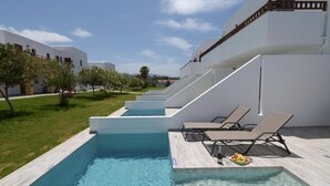 Leilighet – deluxe, privat basseng, delvis havutsikt | Basseng