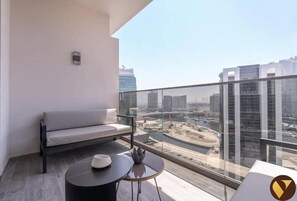 Luxury Studio, Balcony, City View | Balcony view - Vogue | Downtown close to Burj Khalifa | Dubai Mall (Dubai)