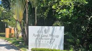 A sign for Punta Cana Princess All Suites Resort & Spa. - Your Private Getaway Oasiss (Punta Cana)