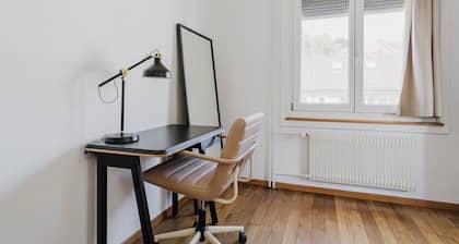 Spacious 3-BR in Wipkingen — 3 king beds, balcony & parking