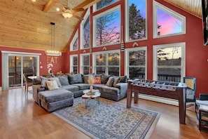 Fireplace - Arrowhead Lakefront Chalet | Private Lake Access (Pocono Lake)