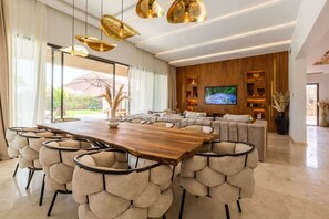 Dining - Splendid villa Ambre : heated swimming pool Marrakech (Marrakech)