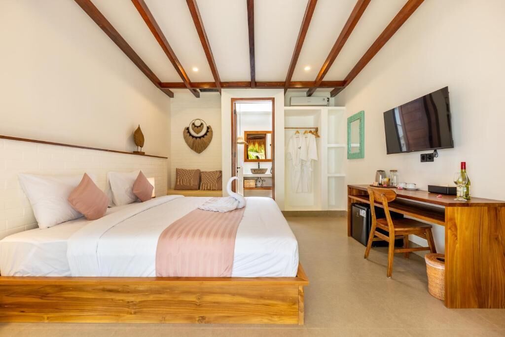 Habitación individual Confort, vista a la alberca