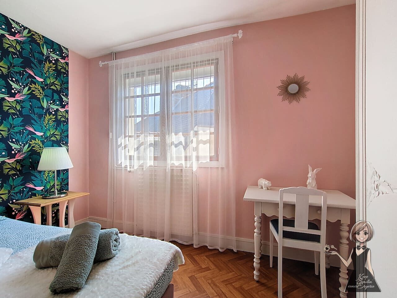 Desk, iron/ironing board, travel crib, WiFi