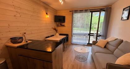 Renovated Studio Cabin: Mountain View, Private Terrace & Wi-Fi