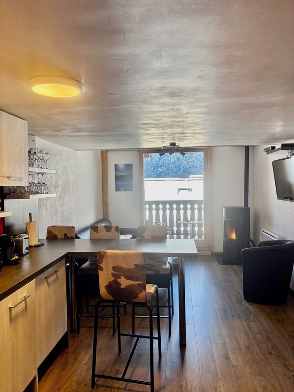 Dining - 42m2 triplex near St-Gervais return runway (Saint-Gervais-les-Bains)