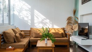 Villa – premium, bassengutsikt | Oppholdsområde