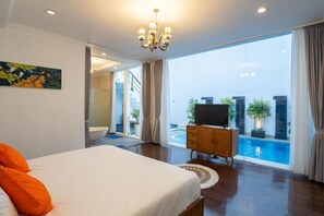 Villa – premium, bassengutsikt | Strykejern/-brett og wi-fi (inkludert)