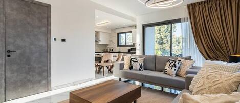 アパートメント バルコニー シティビュー | リビング エリア