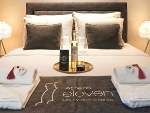 Superior Suite, City View | In-room safe, blackout drapes, soundproofing, iron/ironing board - Athens Eleven Luxury Apartments (Athens)