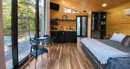 The Vista Glass Cabin at Four Fillies Lodge w/ Hot Tub