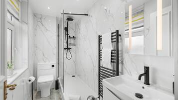 Hair dryer, towels