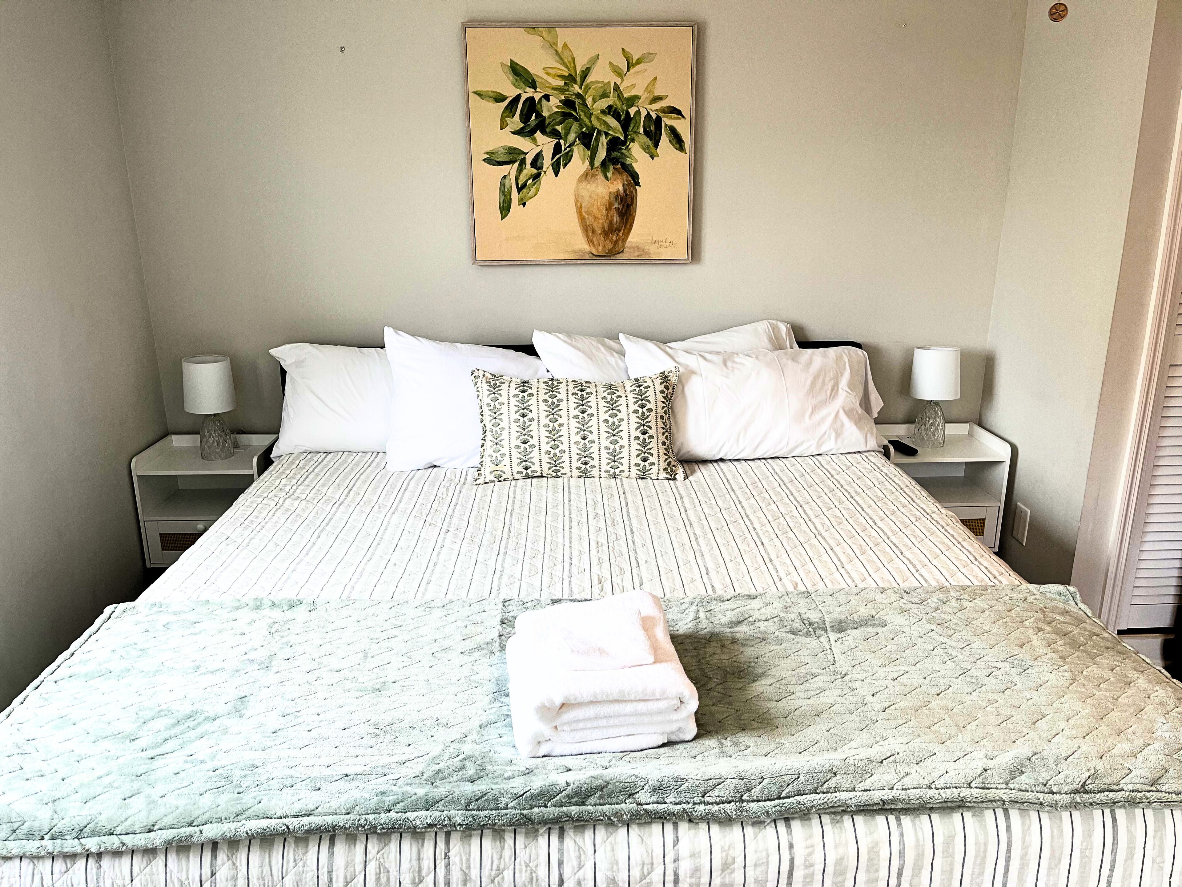 Iron/ironing board, travel cot, free WiFi, bed sheets