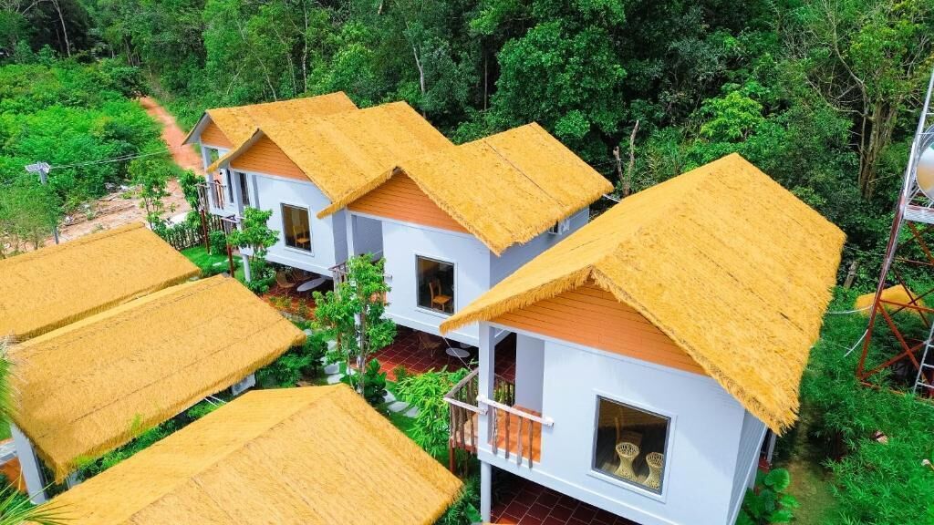 Bungalow, balkon, pemandangan gunung | Eksterior