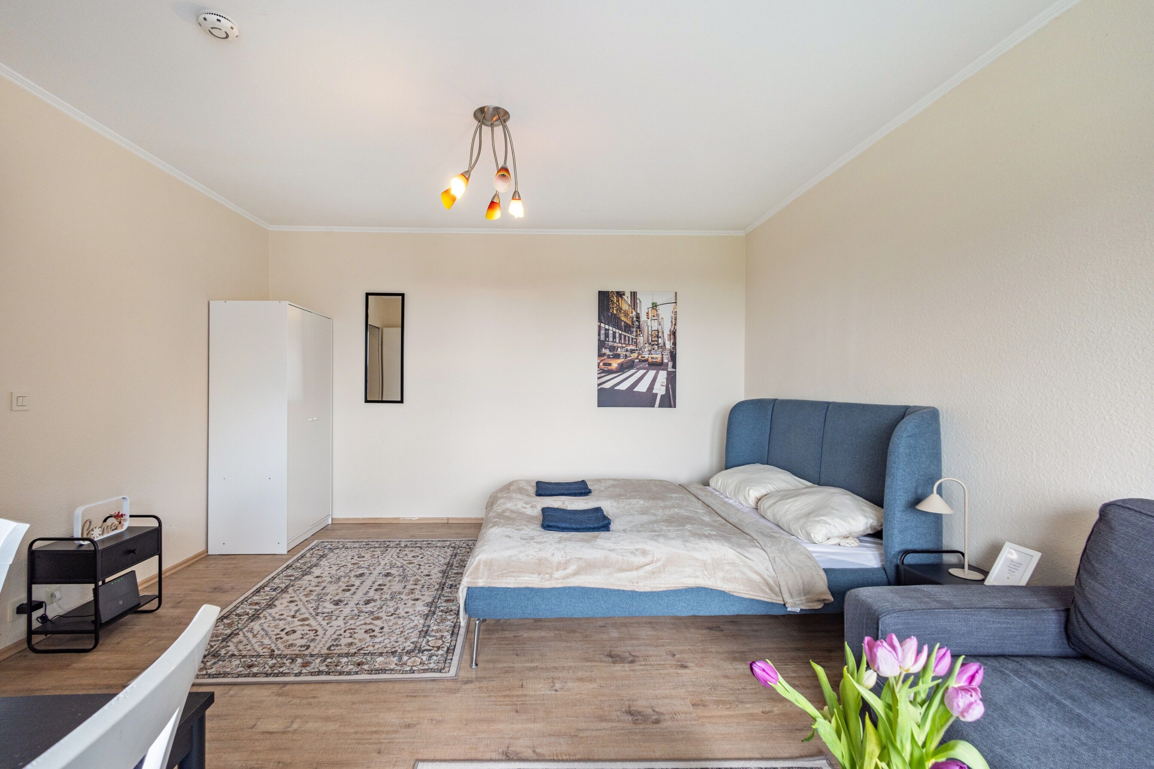 2 slaapkamers, een strijkplank/strijkijzer, wifi, beddengoed