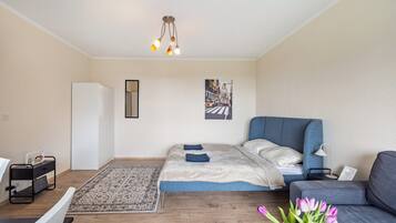 2 slaapkamers, een strijkplank/strijkijzer, wifi, beddengoed