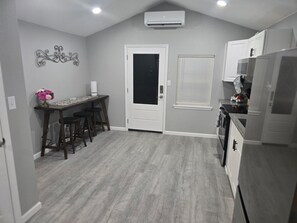 Private kitchen - Lovely 2-bedroom triplex unit with AC in charming Van Buren. (Van Buren)