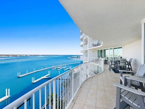 Outdoor dining - Caribe The Resort #C702 | Waterfront, Luxe Resort Amenities, Across from Beach (Orange Beach)