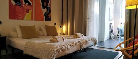 1 室のベッドルーム、WiFi、ベッドシーツ