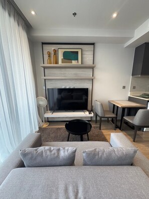 Condo, 1 Bedroom, Accessible, Smoking | Living room - Sea View Beauty Excellent Location - Beach Front (Pattaya)