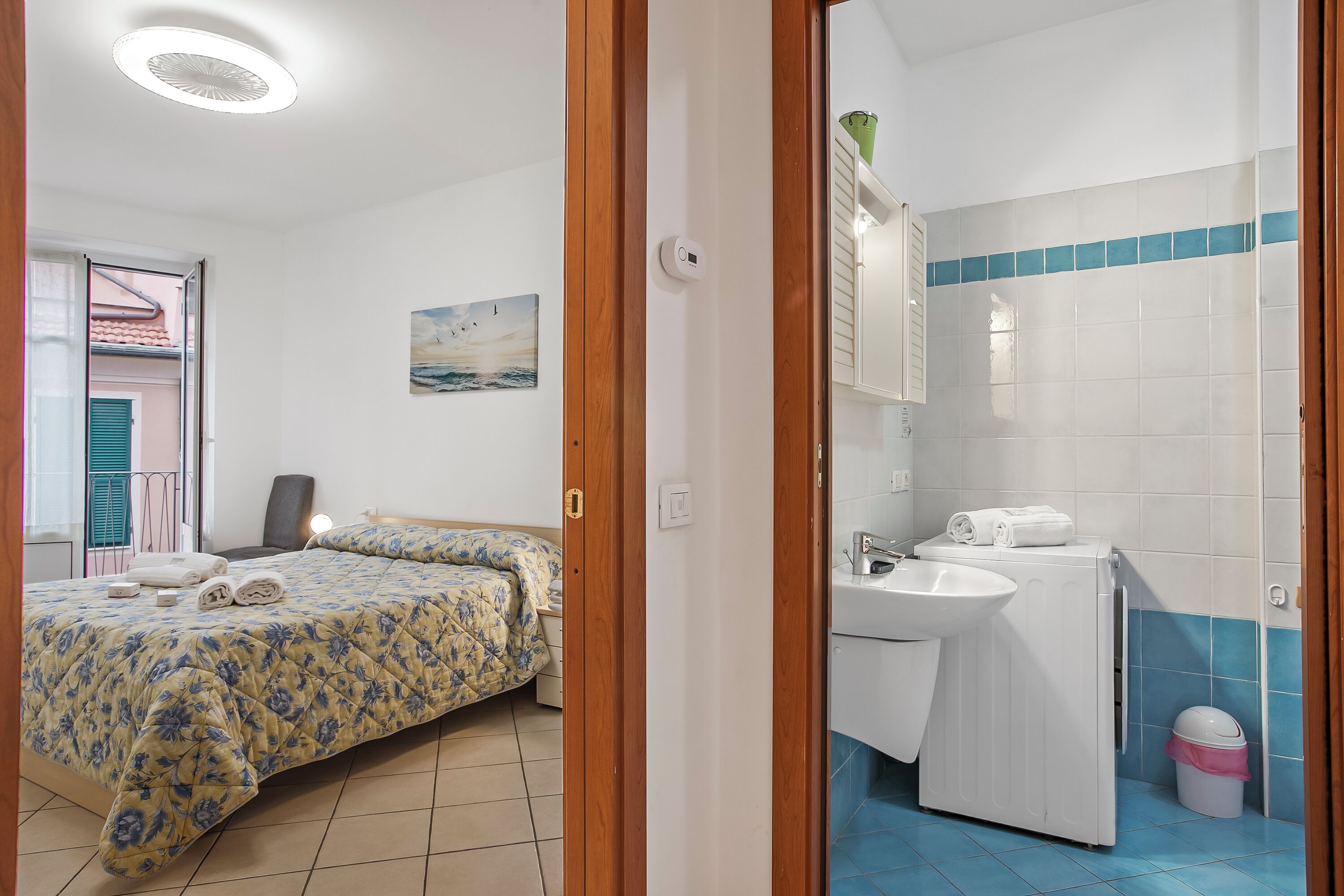 Apartamento estándar, varias habitaciones, mirando al mar (Firpo) | 1 dormitorio y ropa de cama