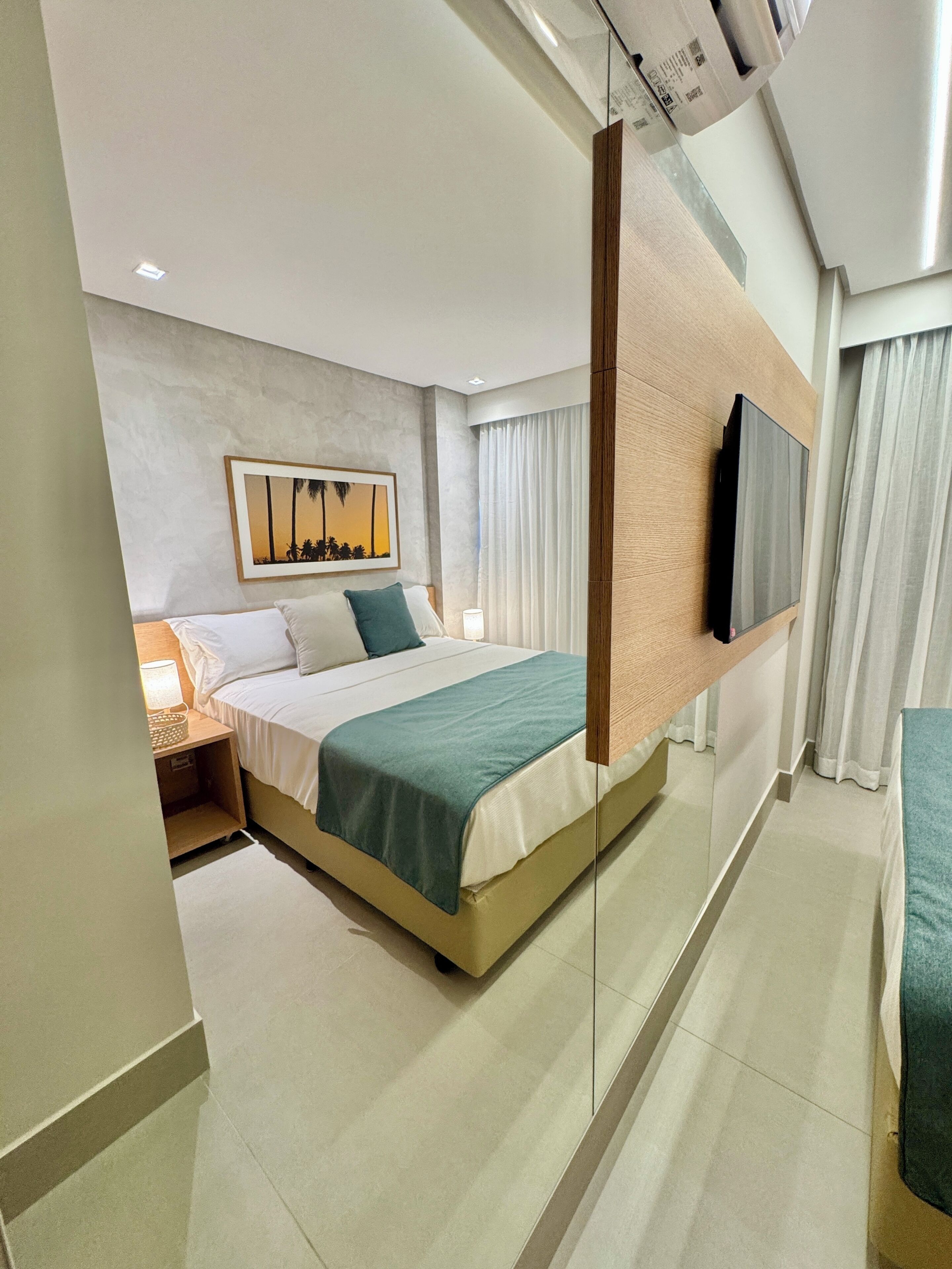 Departamento de lujo, vista al resort | Cortinas blackout, insonorización y tabla de planchar con plancha 