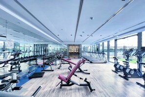 Fitness facility - Modern Balcony Studio in Arjan - Near Miracle Garden & Mall of the Emirates (Dubai)